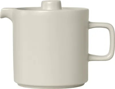 Immagine prodotto di Blomus Pilar teiera, brocca, contenitore per tè, teiera in Vetroceramica, Moonbeam, 1 L, 63996