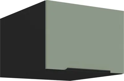 Produktbild von Hängeschrank mit Flügeltüren LUNARA – Breite 50 cm, grün/schwarz