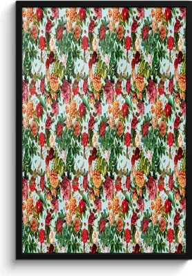 Produktbild von MuchoWow® MuchoWow® Gerahmtes Poster Blumen - Rosen - Illustration 60x90 cm - Poster mit zchwarzem Bilderrahmen - Kunst