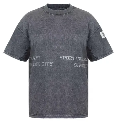 Image de Everlast - T-shirt « NYC » pour homme, épaules tombantes, coupe oversize GT28359 (S) (gris délavé)
