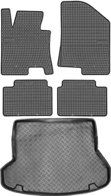 Productafbeelding van Kia Ceed II Kombi (2012-2017) - SET: Rubberen vloermatten + mat voor de bagageruimte