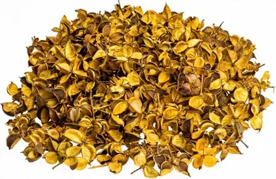 Produktbild von Baumwolle Pods Gelb, verpackt im Beutel mit 250g