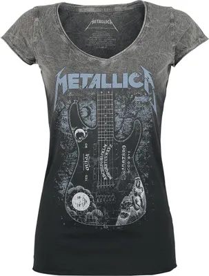 Produktbild von Metallica T-Shirt Damen Ouija Guitar schwarz/grau L