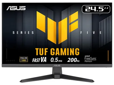 Produktbild von ASUS TUF Gaming VG257Q5A, 62,2 cm (24.5"), 1920 x 1080 Pixel, Full HD, LCD, 0,5 ms, Schwarz