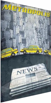 Produktbild von Posterpapier Poster - Metropolis 21x30 cm Text d-A-0099-ao-a