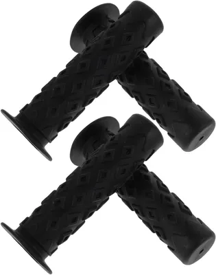Image de Poignées de guidon de vélo - Poignées pour vélo - Confortables - Antidérapantes et résistantes à l'usure - Lot de 4 - Noir