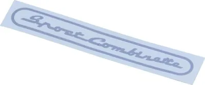 Zdjęcie produktu dla Naklejka na błotnik "Sport Combinette" srebrna 115x16 mm do Zündapp Sport Combinette Typ 515