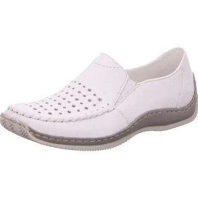 Produktbild von Rieker Damen Slipper 22374-38, 22374-39, 22374-40, 22374-41, 22374-42 RIE-L1765 hartweiss/weiss 42