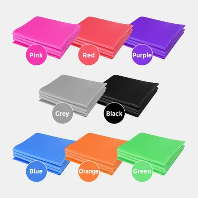 Produktbild von Zusammenklappbare Yogamatte, 172,7 x 68,6 cm, 4 mm, superdünnes PVC, für Strand, Park, Reisen, Picknick, Pilates