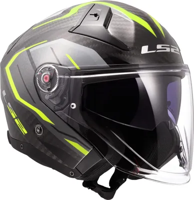 Produktbild von Jet Helm LS2 OF603 INFINITY II CARBON Urus Hi-Viz Gelb Glänzend größe L