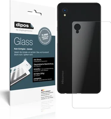 Zdjęcie produktu dla 2x folia ochronna na tył HiSense A5 matowa - folia antywstrząsowa 9H dipos Glass szkło plastikowe