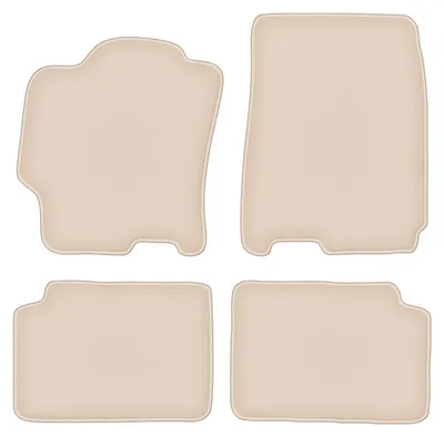 Produktbild von DURBAN Beige Velours-Fußmatten-Set für Mazda 323 BJ Limousine, Schrägheck, Kombi (1998-2003)