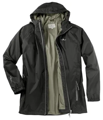 Produktbild von Blue Wave leichte Funktionsjacke schwarz große Größen