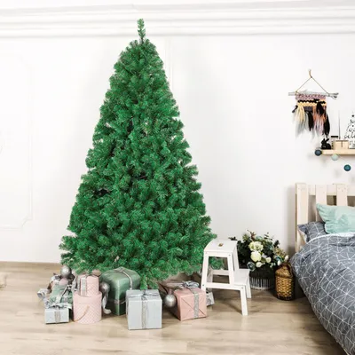 Obrázok produktu pre Umelý vianočný stromček Peviasot, výška 210 cm, zelený, 950 vetviček, PVC vianočný stromček s kovovým stojanom