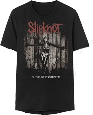 Image de Slipknot - ".5 : The Gray Chapter" T-shirt Homme/Femme Unie RO761 (L) (Noir)