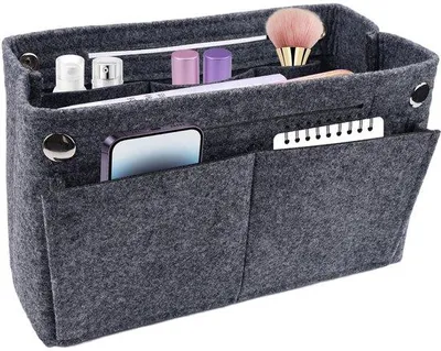 Produktbild von Graue Handtaschen-Organizer 24x8x15cm, Mehrfachcompartiment
