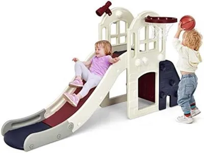 Produktbild von Famanu Rutsche für Kleinkinder - 6-in-1 Spielset für draußen