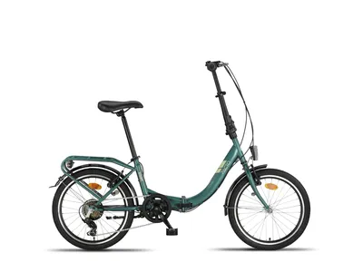 Produktbild von PACTO EIGHT - Hochwertiges Faltrad 27cm Stahlrahmen 20 Zoll Doppelwandige Aluminiumfelgen 6 Gang Shimano Klapprad Fahrrad Hollandrad Fahrrad Grün