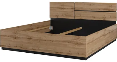 Obrázok produktu pre Posteľ 180x200 CROSI 32 dub wotan / čierna