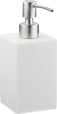 Obrázek produktu pro relaxdays Dávkovač mýdla 10031062_49 bílý polyresin 300,0 ml
