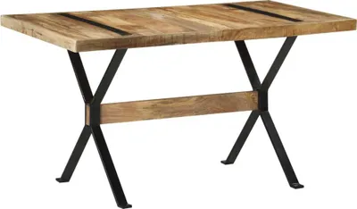 Immagine prodotto di The Living Store Tavolo da pranzo 140x70x76 cm Legno di mango grezzo