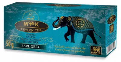 Zdjęcie produktu dla Herbata czarna aromatyzowana EARL GREY o smaku bergamotki 50g (25 t)