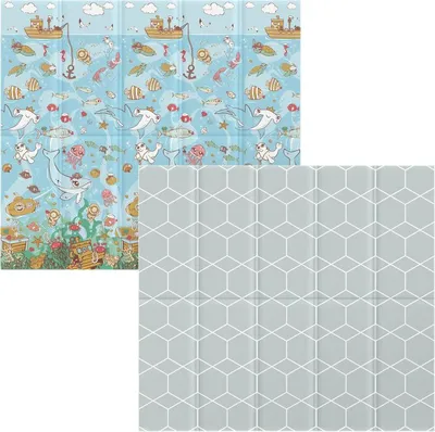 Obrázok produktu pre Vzdelávacia skladacia penová podložka 200 x 180 x 1 cm Nukido NK-340 ocean