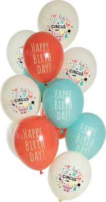 Produktbild von 12 Geburtstagscircus Ballonmix 33cm