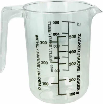 Image de Metaltex 242-706011 Gobelet gradué 0,5L transparent, transparent