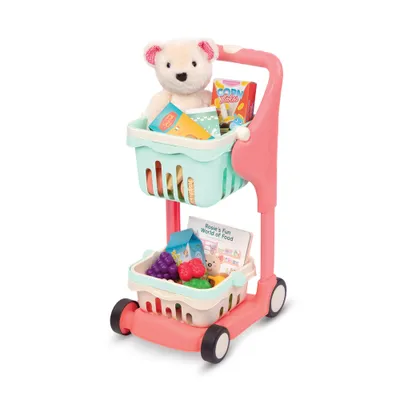 Produktbild von B.TOYS B. Shop & Glow - Musikalischer Einkaufswagen mit Teddybär