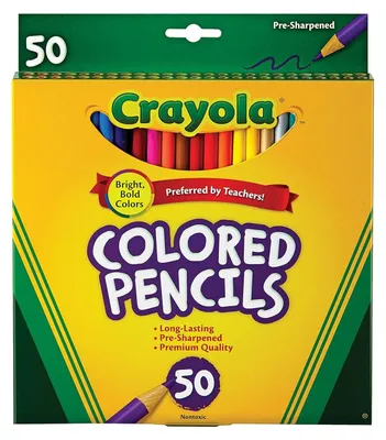 Zdjęcie produktu dla Crayola Ołówki kolorowe 50 szt. wstępnie naostrzone