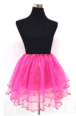 Produktbild von NEU Tüllrock Tütü Tutu Ballettrock  Petticoat Mehrschichtiger Puffy Fasching Ballettkleid Dunkelrosa