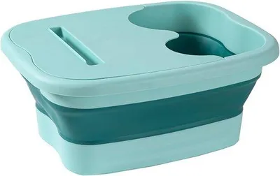 Obrázek produktu pro Ergonomická, skládací a přenosná lázeň na nohy s masáží chodidel pro domácí použití, sportovní výlety, cestování a kempování