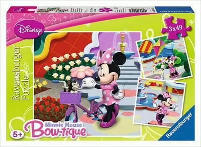 Obrázok produktu pre Puzzle Ravensburger - Minnie Mouse, 3x49 dielikov