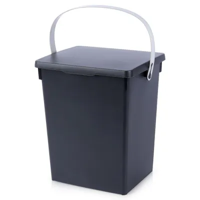 Produktbild von Praktische schwarze Aufbewahrungsbox 5,5L mit Deckel und Tragegriff