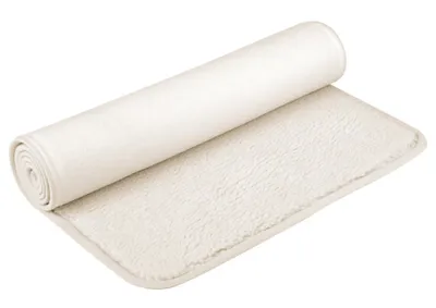 Produktbild von Yogistar Yogamatte Schurwolle natur  75 cm X 200 cm, umsäumt