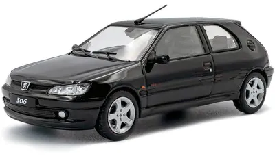 Productafbeelding van 1:43 Miniatuurauto van Peugeot 306 S16 in Zwart Onyx 1994