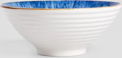 Zdjęcie produktu dla HOMLA Miska SALADO niebieska z brązowym rantem 21 cm
