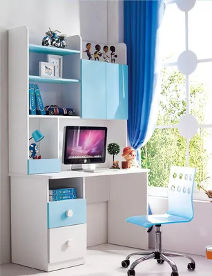 Produktbild von Schreibtisch Weiß Büro Möbel Sets Büromöbel komplett Set Regal Kommode Schrank