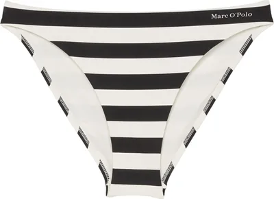 Produktbild von Marc O'Polo Damen Bikini-Hose Ystad (Fine MOP Stripe) - Schwarz/Weiss - Größe XS