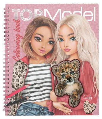Malbuch TOPModel Leoheart, 40 Seiten, Leoparden-Motive, inkl. Sticker