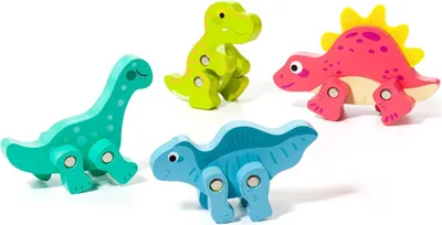 Image de Molto Dinosaur-set En bois Multicolore 3-6 Years Multicolore 3-6 Years