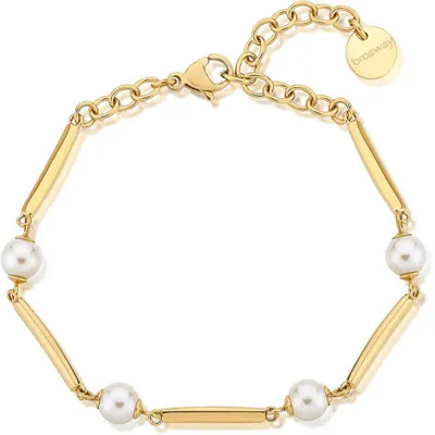 Immagine prodotto di Bellissimo bracciale placcato oro con perle BFF165
