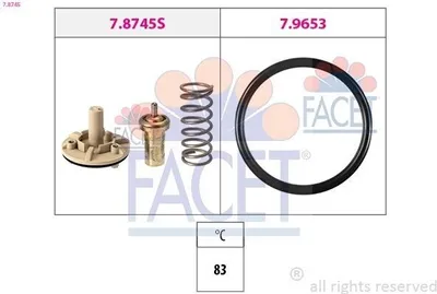Produktbild von FACET Thermostat Kühlmittel 83°C für VW GOLF VI (5K1) Golf V Schrägheck (1K1) POLO (9N) Polo Schrägheck (6R1, 6C1) TIGUAN (5N)