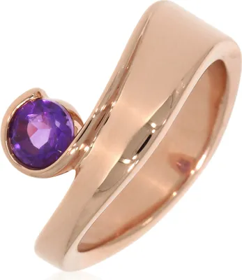 Produktbild von CBR11450, CBR11450, CBR11450, CBR11450 Ring mit 5 mm Amethyst ca. 0,50 ct. rosèvergoldet XEN