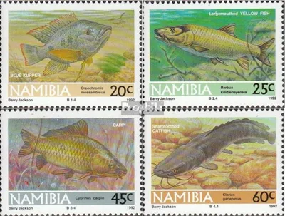 Produktbild von Briefmarken Namibia - Südwestafrika 1992 Mi 719-722 (kompl.Ausg.) postfrisch Südwasserfische