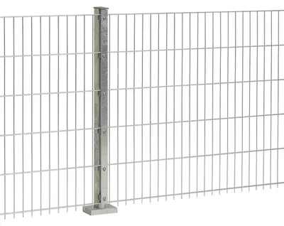 Produktbild von Doppelstabmattenzaun Goliath 8/6/8 mm - Ausführung: verzinkt, Höhe: 103 cm, Länge: 251 cm