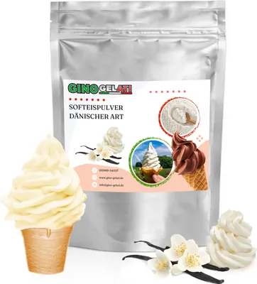 Zdjęcie produktu dla Waniliowe śmietankowe duńskie lody w proszku 333 g