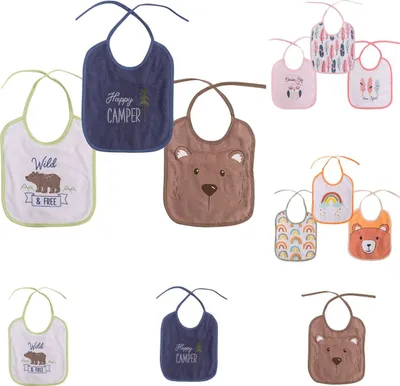 Produktbild von Baby Care Babylatz-Set 3-teilig, waschbar, zum Binden, einlagig, ab Geburt blau