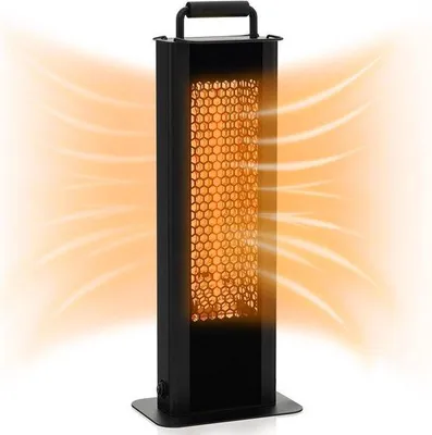 Image de Radiateur sur pied double face - Radiateur électrique étanche de 1 200 W pour l'extérieur